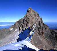 A view of Mount Kenya