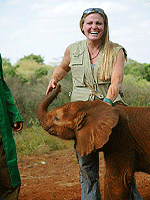 Jennifer's adopted elephant, Nchan