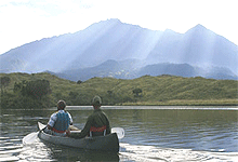 Canoeing on Momella Lakes, Arusha National Park