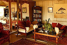 Cottar's 1920's Safari Camp Lounge, Masai Mara, Kenya