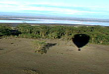 Hot Air Balloon from Lake Elemetaita, Kenya 