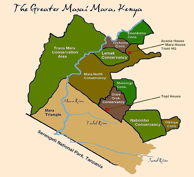 Masai Mara Map