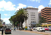 Moi Avenue in Nairobi Kenya