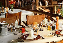 Tortilis Camp Dining room, Amboseli, Kenya